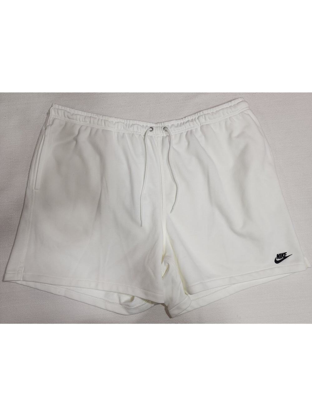 Nike Men's French Terry Flow Shorts XXL white
